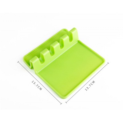 Kitchen Organizer Silicone Spoon Rest Utensil Spatula Holder Ladle Shelf Pot Lid Rack Kitchen Cooking Storage Tool