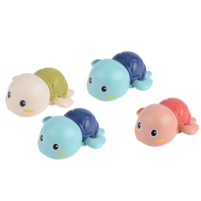 Newborn Infant Clockwork Bathtub Toys Bathroom Wind Up Chain Swim Cartoon Tortoise Turtle Water Floating Baby Shower Bath Toys